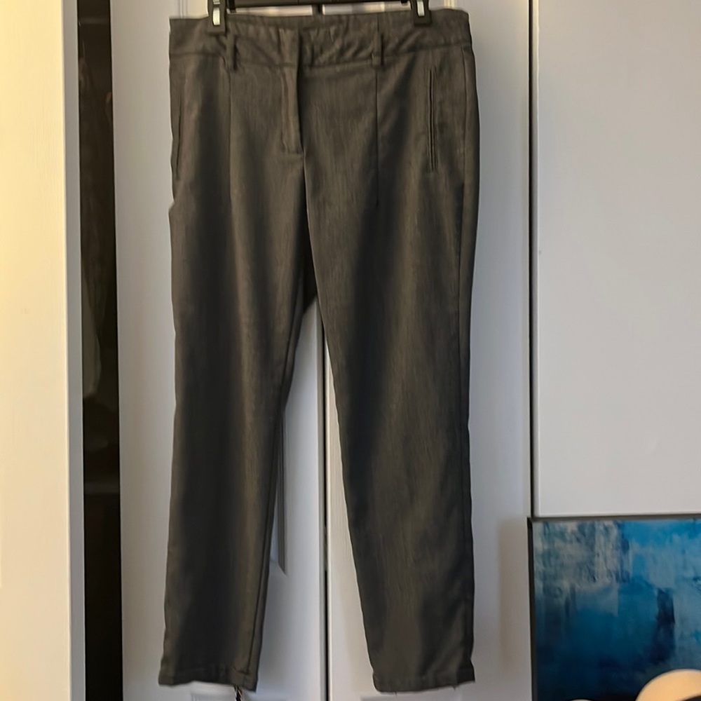 Zara basic straight leg grey trouser